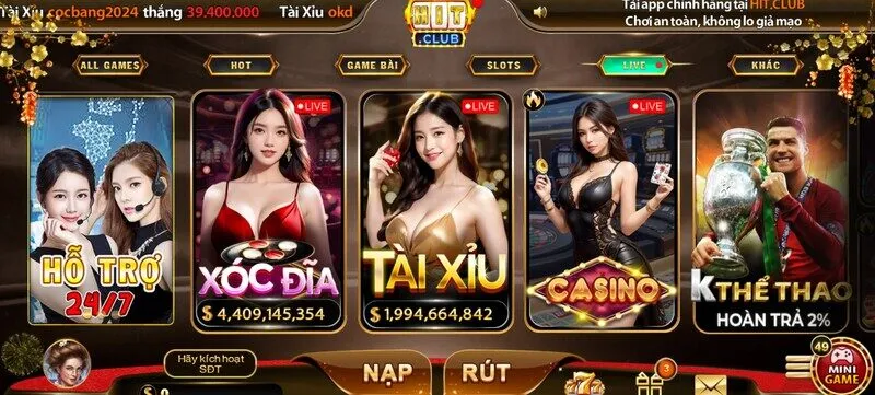 Siêu phẩm game live của Hitclub có gì thú vị?